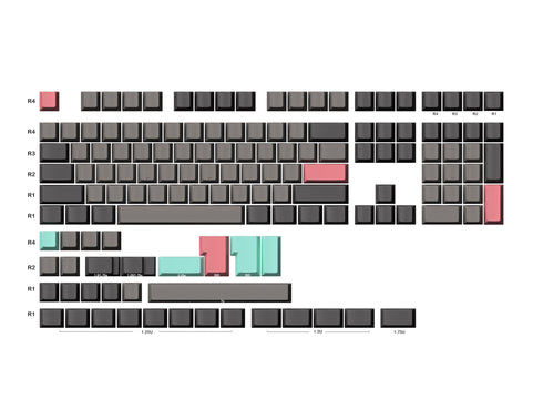 Teclas PBT en blanco premium
